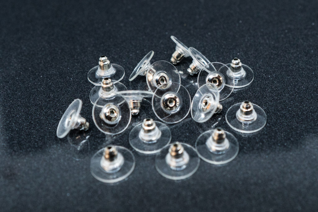 100 Earring Backs Comfort Pads Silver Tone Replacement Backs Help Sagging Earlobes About 11x6mm Earring Findings Jewelry Findings